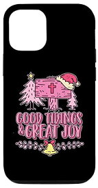 iPhone 12/12 Pro Good Tidings & Great Joy Pink Christmas For Christian スマホケース