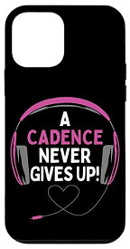 iPhone 12 mini ゲーム用引用句「A Cadence Never Gives Up」ヘッドセット パーソナライズ スマホケース