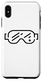 iPhone XS Max スキー用ゴーグル スマホケース