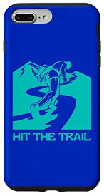 iPhone 7 Plus/8 Plus Hit The Trail マラソン ウルトラヴィンテージサンセット ランニングTシャツ スマホケース