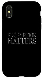 iPhone X/XS Encryption Matters Cypherpunk アノニマス ハッカー暗号化 スマホケース