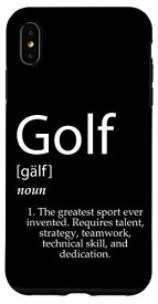 iPhone XS Max Golf Definition 父の日 ゴルフギア 父のゴルファー用 スマホケース