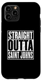 iPhone 11 Pro Straight Outta Saint Johns ヴィンテージ アンティーク調 スマホケース