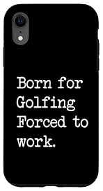 iPhone XR ゴルフゴルフに生まれる皮肉なミニマリスト スマホケース