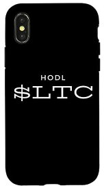 iPhone X/XS HODL LTC Litecoin Blockchain Cryptocurrency Coin Price LTC スマホケース