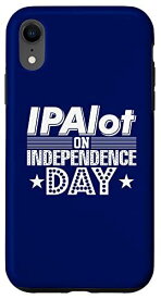 iPhone XR 7月4日 IPA ビール 愛国心 USA ギャグ キュート スマホケース