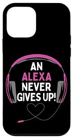 iPhone 12 mini ゲーム用引用句「An Alexa Never Gives Up」ヘッドセット パーソナライズ スマホケース