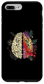 iPhone 7 Plus/8 Plus 脳神経系 右 左 脳 記憶 脳神経 スマホケース
