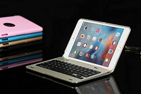 【マーサ・リンク】F1+ iPad mini4専用 Bluetooth ワイヤレス キーボード ハード ケース ノートブックタイプ （ブラック、シルバー、ゴールド、ローズゴールド）4カラー選択 F1+ ABS Case ...