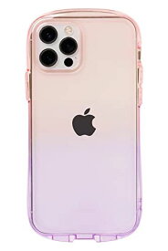 iFace Look in Clear Lolly iPhone 12/12 Pro ケース (ピーチ/ヴァイオレット)【アイフォン12 アイフォン12Pro tpu カバー 透明 クリアケース 耐衝撃 iPhone 12/12 Pro専用・ピーチ/ヴァイオレット
