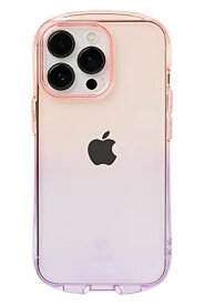 iFace Look in Clear Lolly iPhone 13 Pro ケース (ピーチ/ヴァイオレット)【アイフォン13pro tpu カバー 透明 耐衝撃 米国MIL規格取得 ストラップホール付き】 iPhone 13 Pro専用・ピーチ/ヴァイオレット