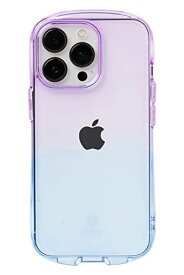 iFace Look in Clear Lolly iPhone 13 Pro ケース (ヴァイオレット/サファイア)【アイフォン13pro tpu カバー 透明 耐衝撃 米国MIL規格取得 ストラップホール付き】 iPhone 13 Pro専用・ヴァイオレット/サファイア