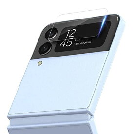 Araree Galaxy Z Flip 4 カバーディスプレイ用 フィルム CORE 強化ガラス クリア [ サムスン公式認証品 全面粘着型 硬度9H 指紋防止 薄型 飛散防止 4重レイヤー構造 ]