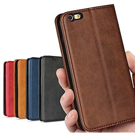 iPhone 6 / 6s ケース 手帳型 iphone 6s ケース 手帳 iphone 6 ケース 手帳 アイフォン6 アイフォン6s 手帳型 iphone6 case iphone6 カバー 【iCoverCase】高質合成皮革 内蔵マグネット 携帯カバー カードポケット スタンド機能 落ち着いた色 軽量 レトロ ダークブラウン