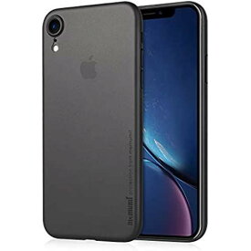 iPhone XR ケース 超薄型 memumiR アイフォンXR カバー スリム 0.3 PPハードケース Qi充電対応 指紋防止 一体感 ボタン保護 人気ケース・カバー (iPhone 6.1（2018）, クリアブラック) iPhone XR[6.1]