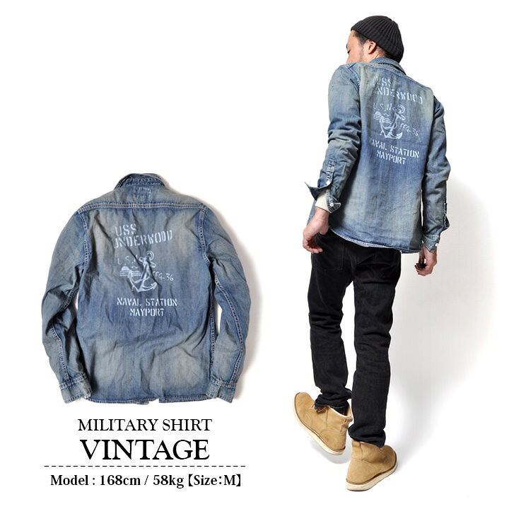 新品未使用】定価26,000円DENHAM YARD VMG シャツ M（楽天市場】デニム  