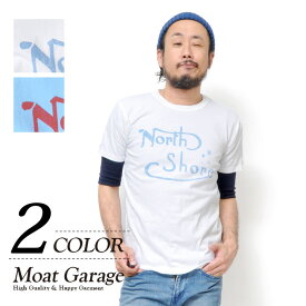 【 マラソン最大＼20%OFF／クーポン 】 Tシャツ メンズ 半袖 アメカジ 日本製 | S~XL 全2色 厚手 ティーシャツ トップス カットソー フロントプリント ブランド 丸首 綿100% おしゃれ かっこいい 人気 おすすめ 20代 30代 40代 50代 大人 半袖Tシャツ 着丈 短い 伸びない 春