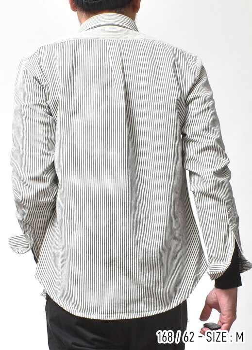 楽天市場】ストライプシャツ メンズ 長袖 厚手 国産 | M~2XL 全6色 