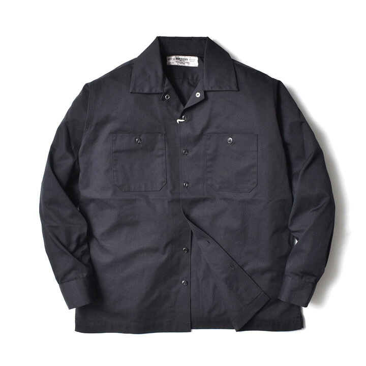 楽天市場】ワークシャツ 長袖 メンズ 大きいサイズ | M~XL 全4色 無地 