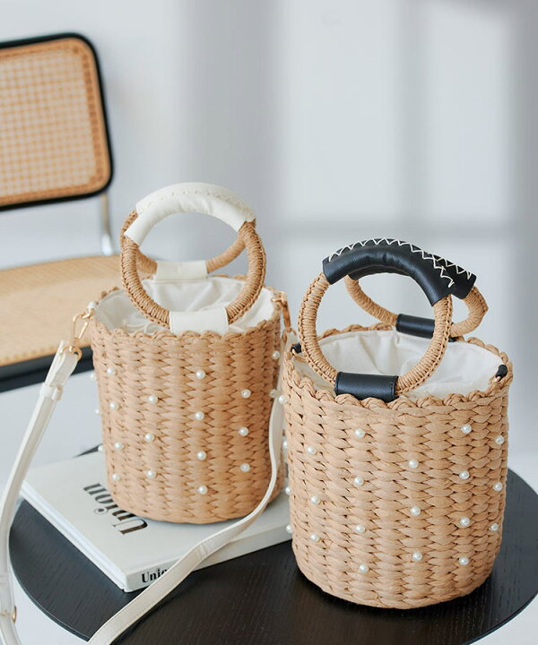 楽天市場】 2way パール付き カゴバッグ レディース 母の日 花以外  