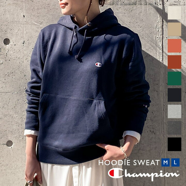 楽天市場 9 25 24hセール4235円 送料無料 Champion プルオーバーフード付スウェット C3729 レディース トップス フーディ パーカー チャンピオン 体型カバー ブルオーバー ロゴ ワンポイント シンプル 無地 ゆったり カジュアル ベーシック 送料無料