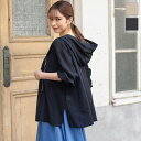 ≪ シークレットセール ≫シアーフーディシャツ [C5670] レディース 長袖 トップス アウター 羽織り サイドスリット 透け ゆったり 黒 秋 おしゃれ カジュアル 大人かわいい ゆったり 着回し フロントボタン フード シンプル 無地