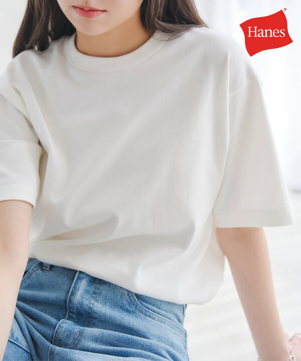 楽天市場】[ Hanes ] T-SHIRTS SHIRO クルーネック Tシャツ レディース 