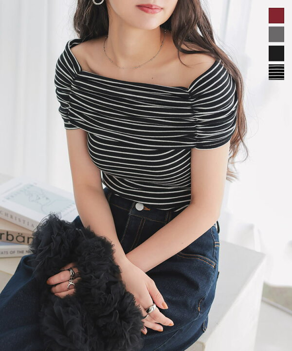 楽天市場】オフショルダー カットソー トップス レディース 半袖  