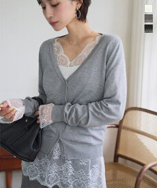 レース トップス インナー 前後2way [C7736] レディース 20代 30代 40代 Vネック スクエアネック 長袖 レーストップス レースインナー 前後2way ゆったり カットソー 白 ホワイト グレー 黒 レイヤード【送料無料】【メール便】
