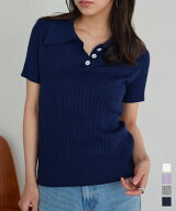 ≪ SUMMER SALE 再値下げ!! ≫ ニット 半袖 半袖ニット ポロ ポニット トップス [C7827] レディース 20代…