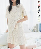 ルームウェア メロウ トップス 半袖 半袖トップス [C7992] レディース 20代 30代 40代 50代 パジャマ 5分…