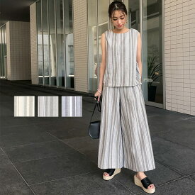 楽天市場 セットアップ 柄ストライプ レディースファッション の通販