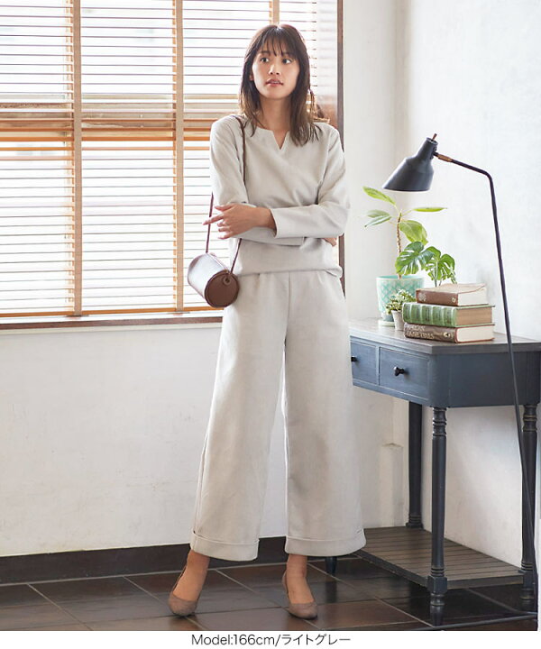 楽天市場】フェイクスエードセットアップ [E2593] レディース トップス  