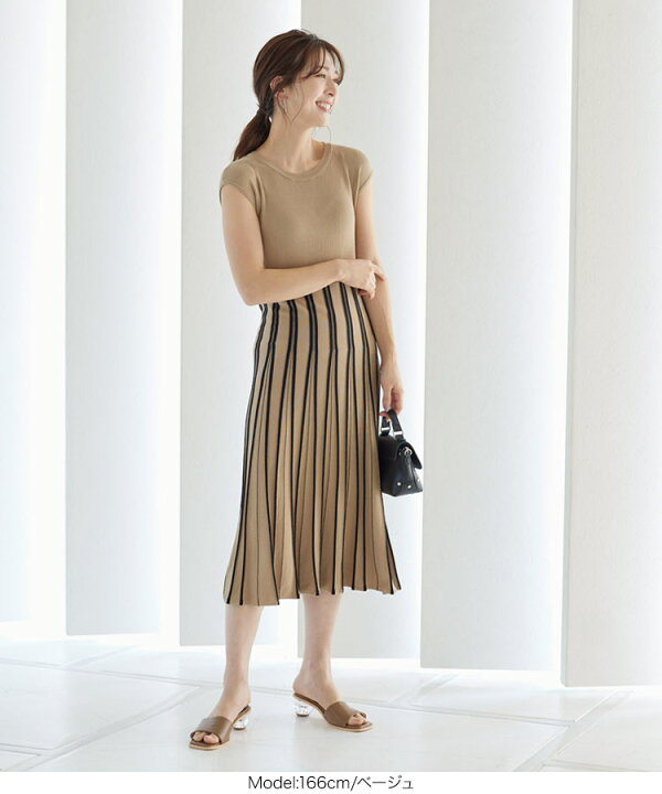 楽天市場】ノースリニットワンピース [E2854] レディース ロング丈  