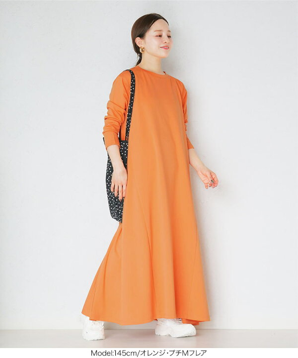 楽天市場】[ 田中亜希子 さんコラボ ] ジャージー ワンピース 低身長 