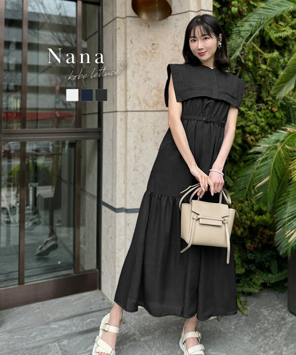 楽天市場】襟取り外し可能 ノースリーブ ワンピース レディース 夏  