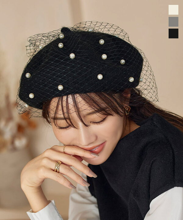 フェイクレザーチュールベレー(F BLACK): GOODS｜ベレー帽