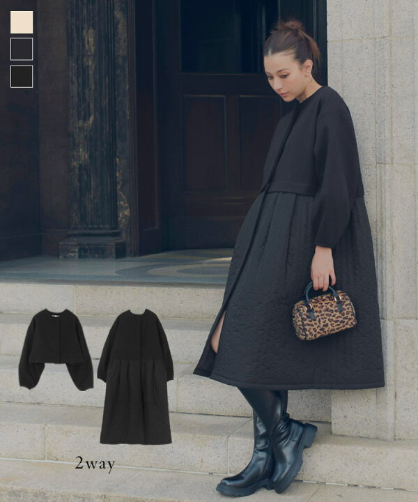 楽天市場】2way コート アウター ブルゾン フェイクウール  