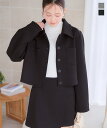 ≪ SUMMER SALE ≫ダイバー ジャケット [K1362] レディース 20代 30代 40代 カットソー セットアップ 羽織り ショート コンパクト クロップド アウター チャコール グレー ブラック 黒 ボタン ポケット M4050 丈短め スタイルアップ ライトアウター 着回し オフィス お出かけ