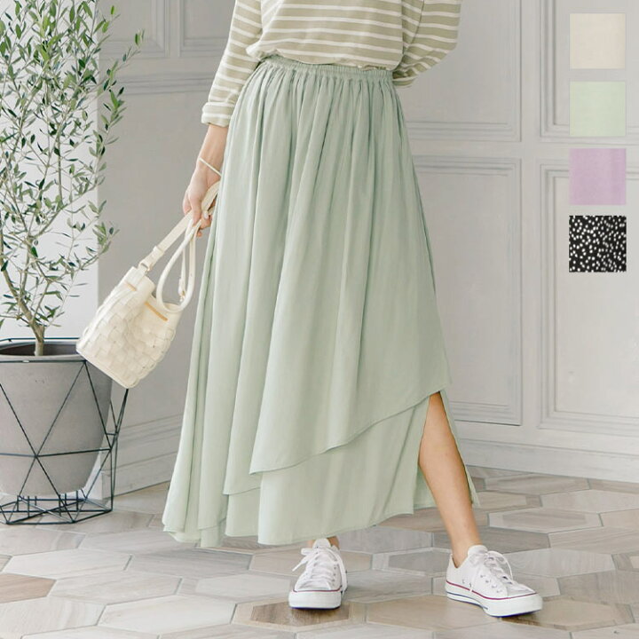 楽天市場】エスカルゴサテンスカート [M2777] レディース スカート  