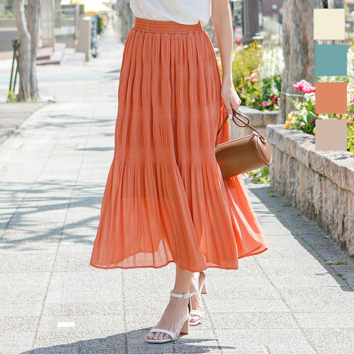 楽天市場】 マジョリカプリーツスカート [M2852] レディース ボトムス  