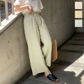 楽天市場 ワイドパンツ 紐の通販