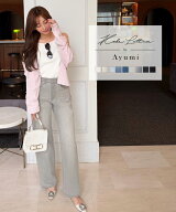 ≪ スーパーセール クーポン配布中 ≫ [ 岡部あゆみ さんコラボ ] ワイド ストレートデニム レディース …