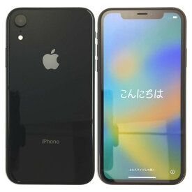 【中古】 アップル iPhone XR 64GB Black ブラック docomo A2106 SIMロック解除済 白ロム 本体