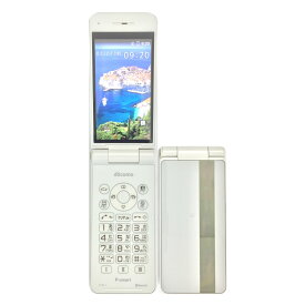 【中古】 Panasonic P-smart ケータイ P-01J White ホワイト docomo SIMロック解除済 白ロム 本体