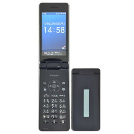 【中古】 SHARP カメラレスケータイ SH-03L 8GB Black ブラック docomo SIMロック解除済 白ロム 本体