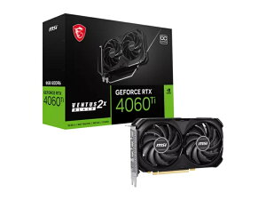 MSI GeForce RTX 4060Ti VENTUS 2X BLACK 8G OC 【GeForce RTX 4060 Ti 搭載】 エムエスアイ グラフィックボード 【新品…