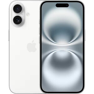 iPhone 16 128GB �{�� �y�F�萮���ϐ��i�zApple�ۏ�1�N����y������SIM�t���[�z �y���J���z ������ White �z���C�g FYDR3/A iPhone 16 A3286