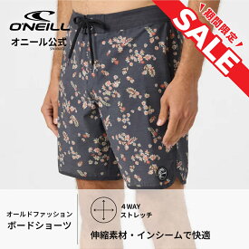 ＼ 25%OFF セール ／ 【オニール公式】 ボードショーツ 水着 サーフパンツ メンズ アパレル OG プリント スカロップ 18インチ SP5106013 ブランド