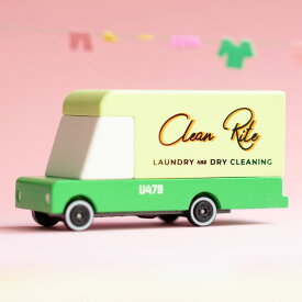 【7%OFFクーポン配布中!】ニューヨーク・ブルックリン発 Candylab(キャンディラボ) Laundry Van CND U479 トイカー ミニカー 洗濯 ランドリーカー クリーニング 子供 木製 おうち遊び ジオラマ 海外 輸入 玩具 男の子 木のおもちゃ おしゃれ